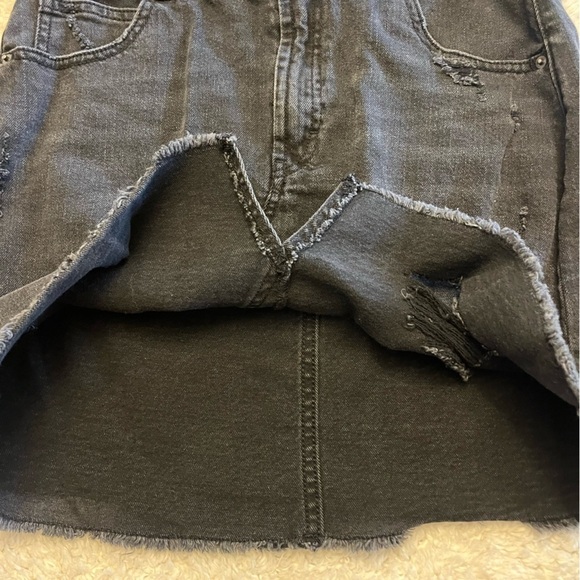Wild Fable Distressed Mini Jean Skirt - Picture 2 of 6